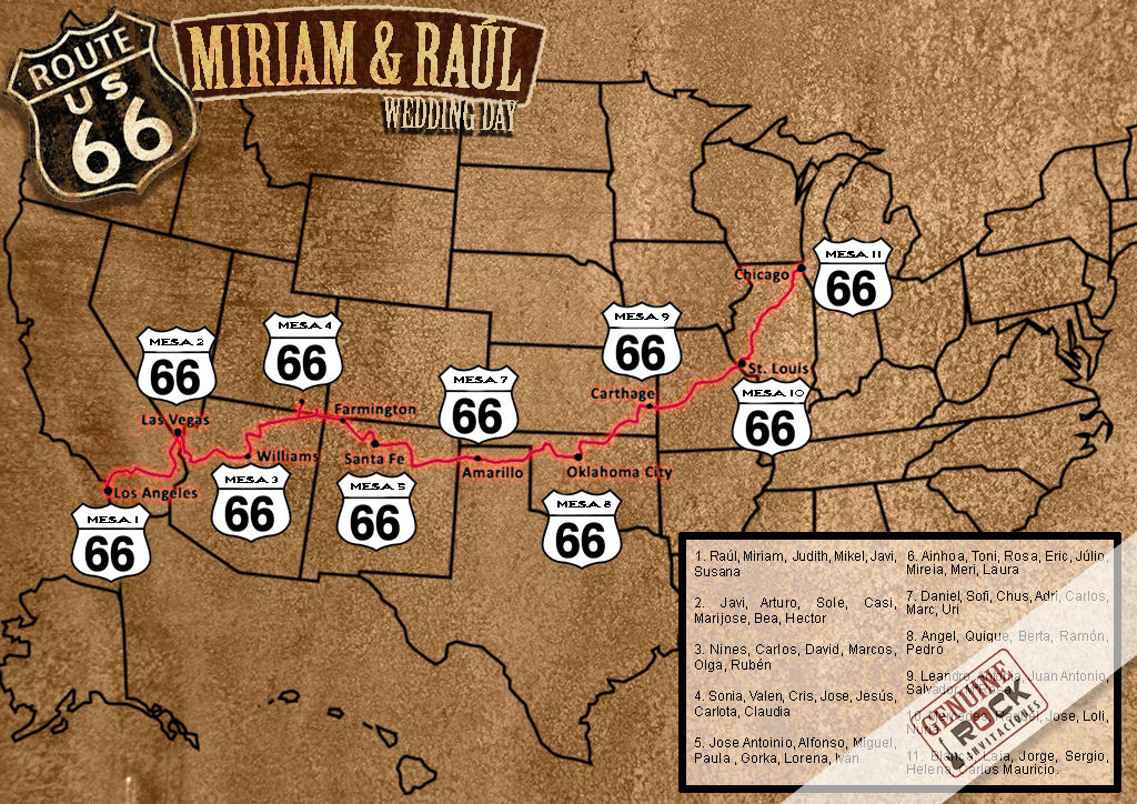 seating plan route 66